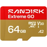 Карта памяти 64GB MicroSD SanDisk Extreme GO (SDSQXGN-064G-GN6MN)