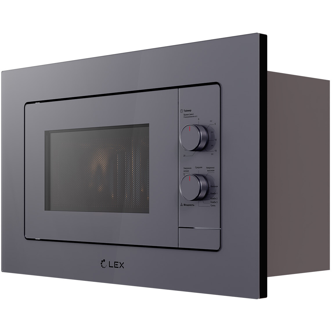 Встраиваемая микроволновая печь LEX BIMO 20.04 Grey - CHVE000027