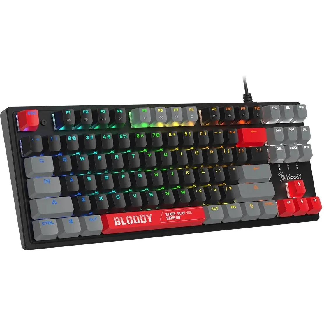Клавиатура A4Tech S310N Black/Red/Grey - фото 4