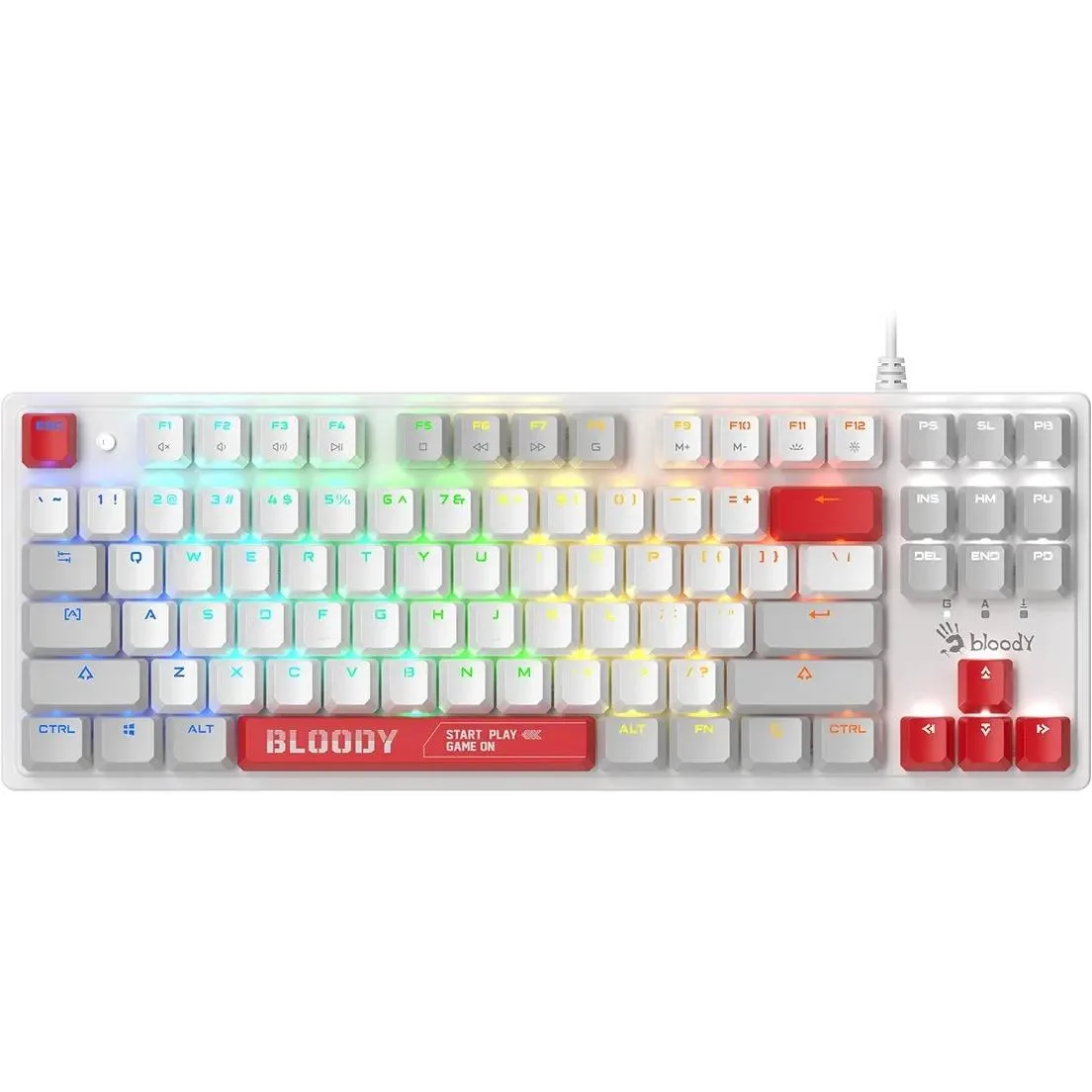 Клавиатура A4Tech S310N White/Red