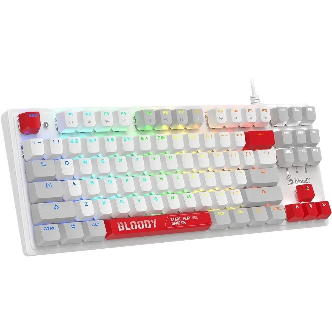 Клавиатура A4Tech S310N White/Red - фото 4