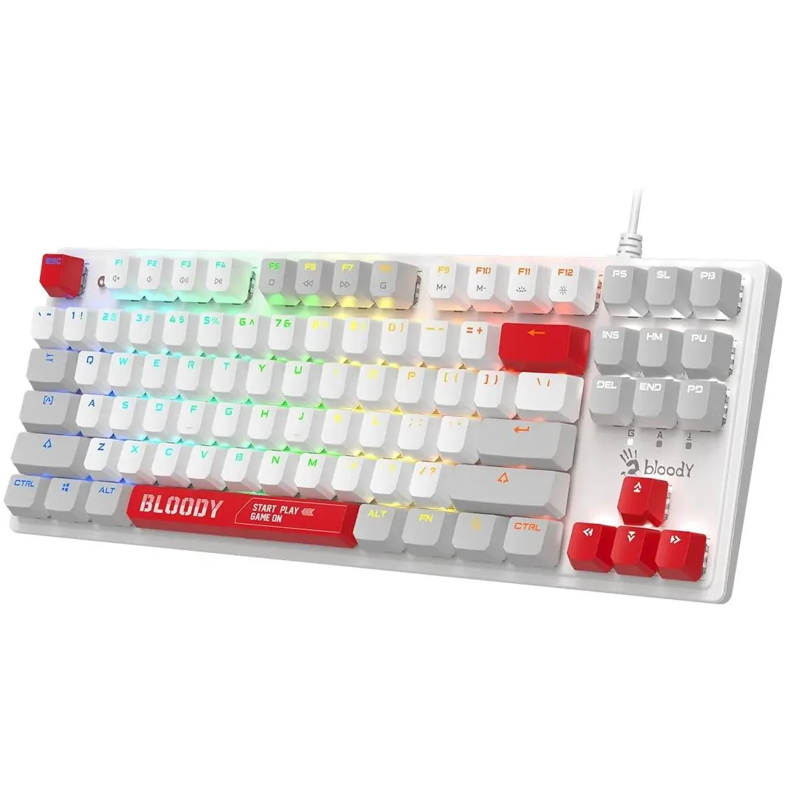 Клавиатура A4Tech S310N White/Red - фото 5