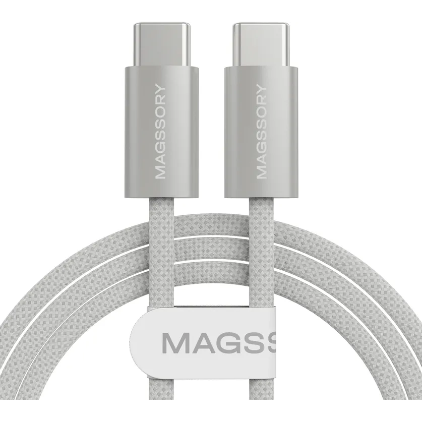 Кабель USB Type-C - USB Type-C, 1.5м, Magssory CBL002 White