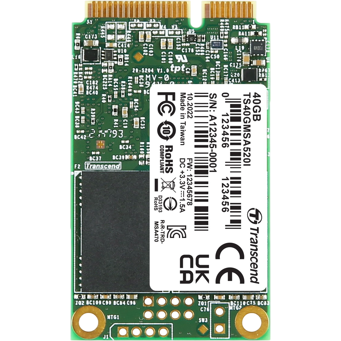 Накопитель SSD 40GB Transcend MSA520I (TS40GMSA520I) OEM