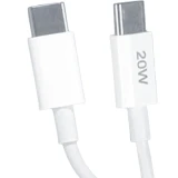 Кабель USB Type-C - USB Type-C, 2м, Zibelino ZDAP-C-C-20W-2M-WHT