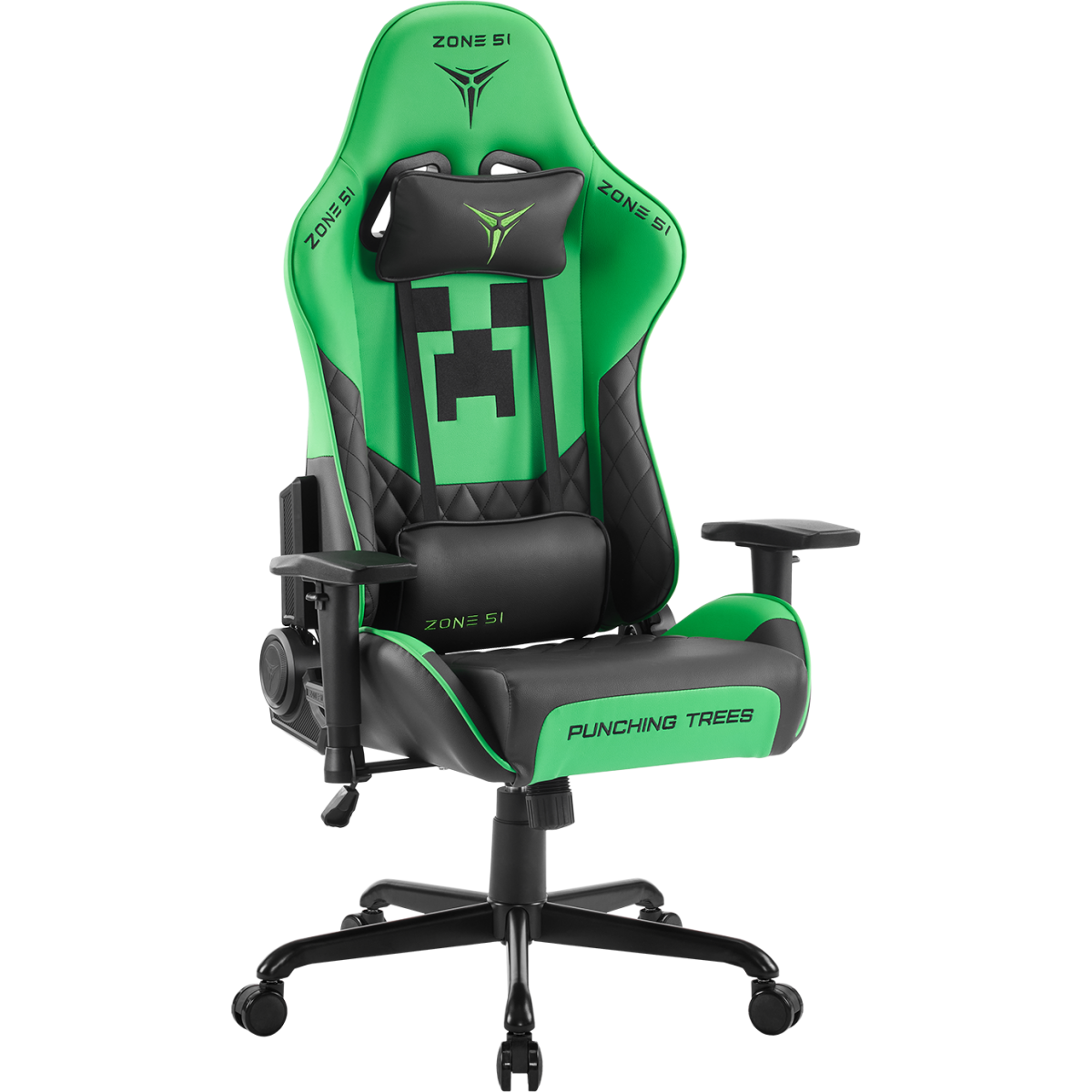 Игровое кресло ZONE 51 MINECRAFT Creeper - Z51-CRE-GN