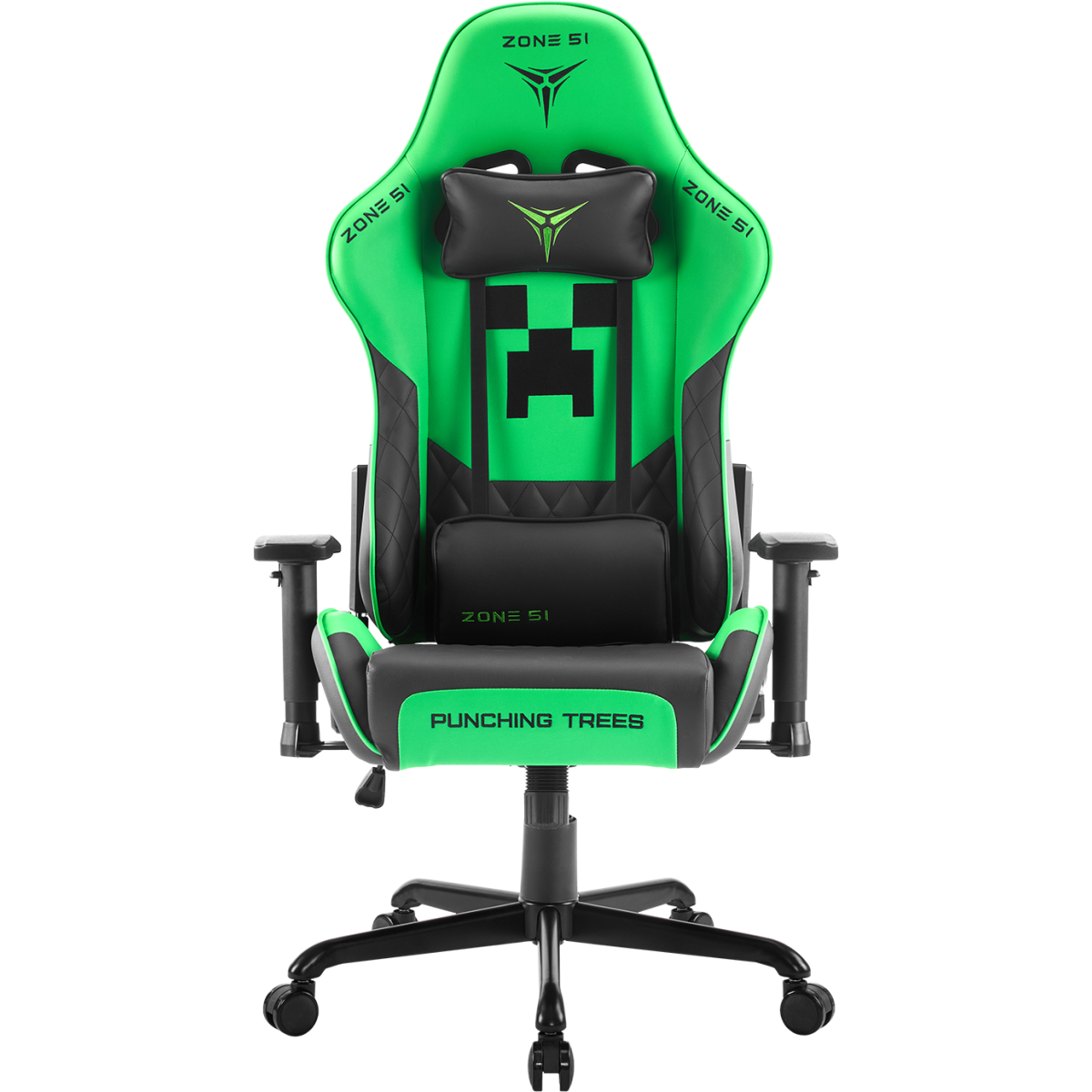 Игровое кресло ZONE 51 MINECRAFT Creeper - Z51-CRE-GN - фото 5