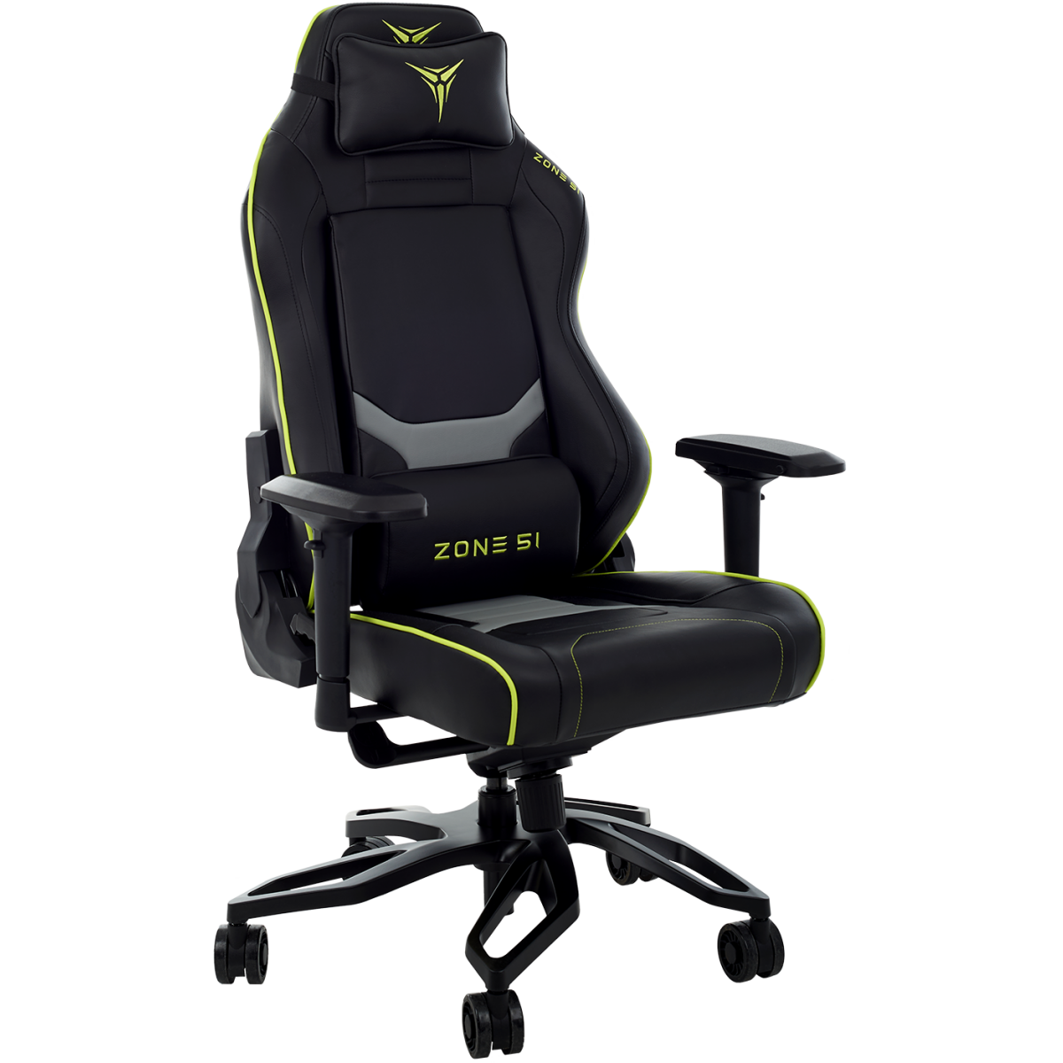 Игровое кресло ZONE 51 Cyberpunk Black/Green - Z51-CBP-BG