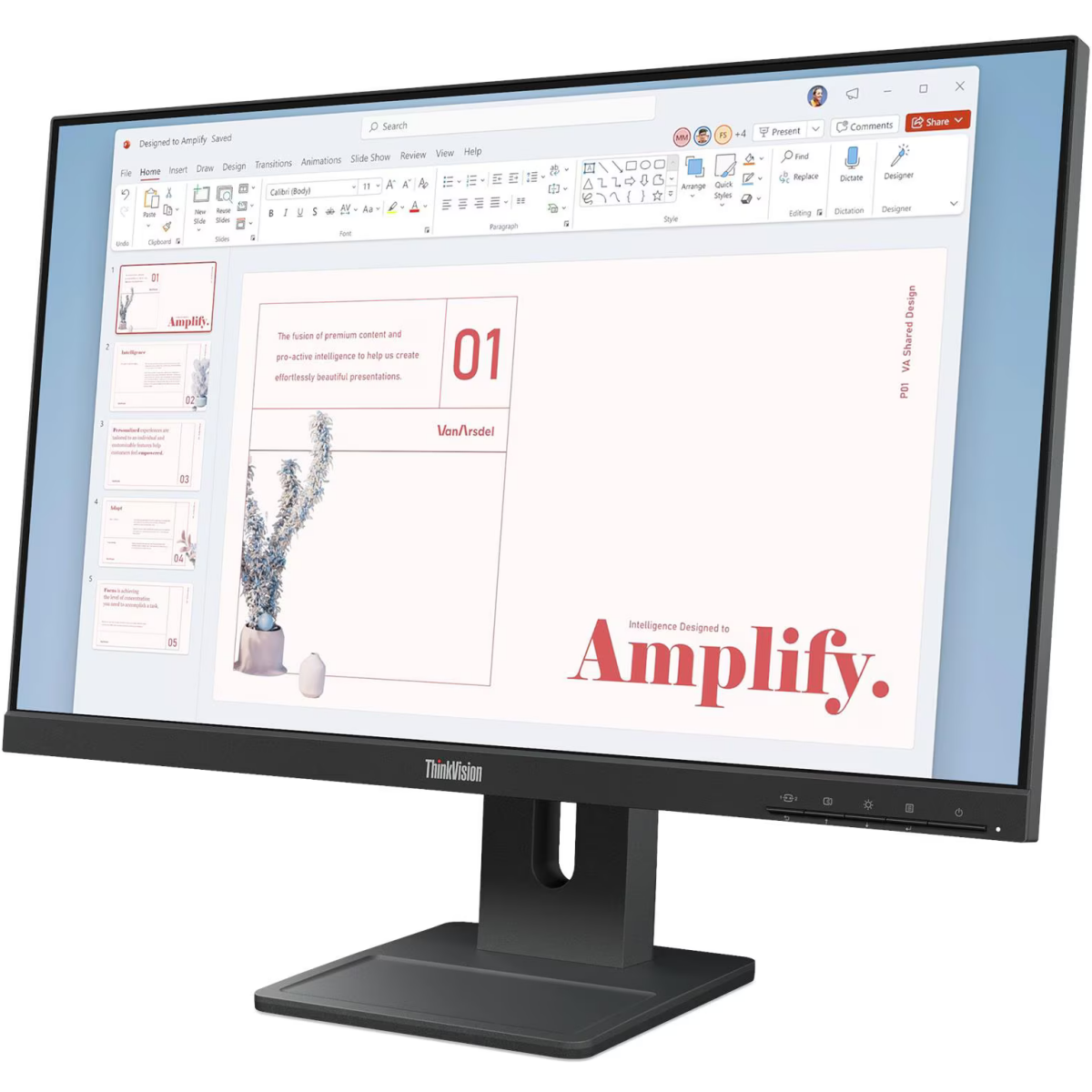 Монитор Lenovo 24" ThinkVision E24-40 (64BAMAR1CB) - фото 2