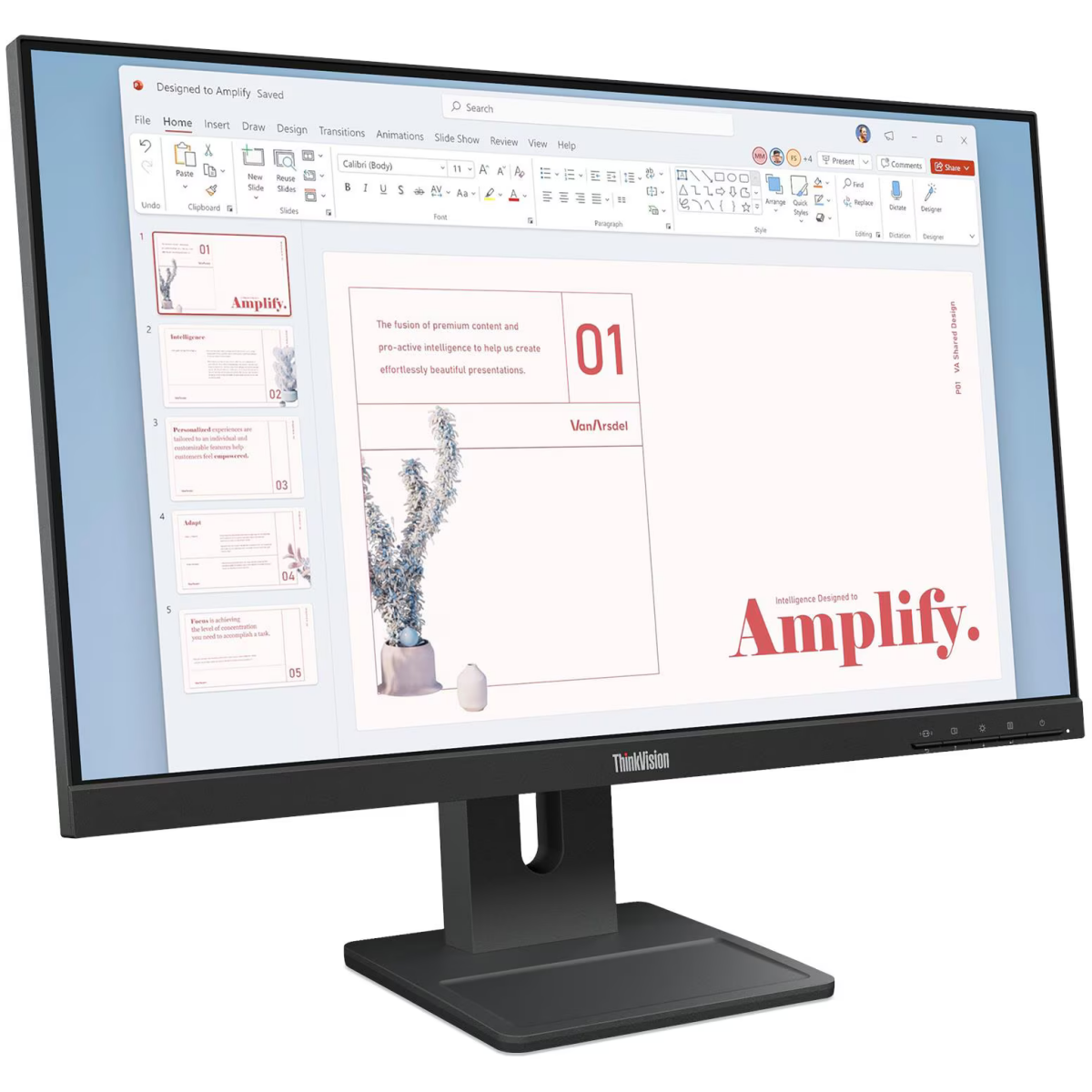 Монитор Lenovo 24" ThinkVision E24-40 (64BAMAR1CB) - фото 3