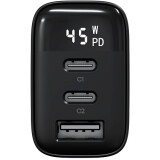 Сетевое зарядное устройство Magssory Digit 45W GaN Black (ACH008b)