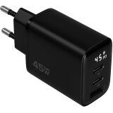 Сетевое зарядное устройство Magssory Digit 45W GaN Black (ACH008b)