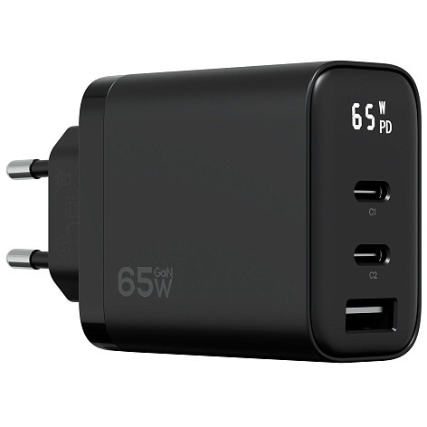Сетевое зарядное устройство Magssory Digit 65W GaN Black - ACH009b