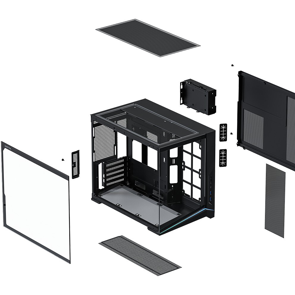 Корпус XASTRA QW505M 6ARGB-C10 Black - QW505M-6FM12A-C10 - фото 12