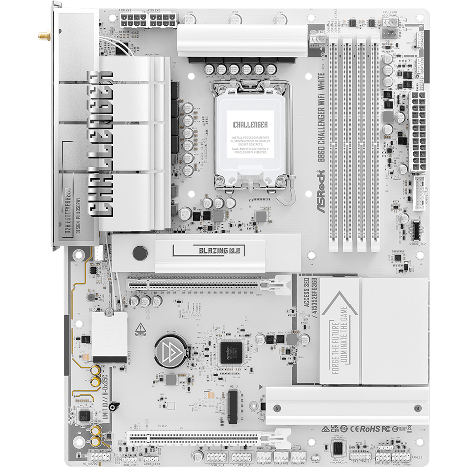 Материнская плата ASRock B860 Challenger WiFi White