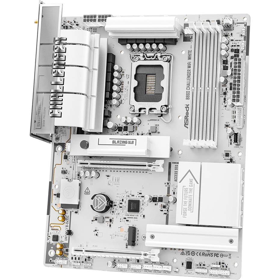 Материнская плата ASRock B860 Challenger WiFi White - фото 3