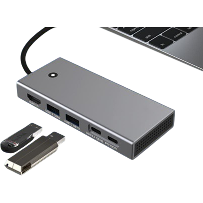 Док-станция KS-IS USB-C 5-in-1 (KS-956B) - фото 2