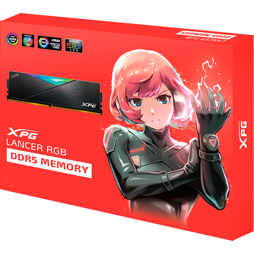 Оперативная память 32GB DDR5 6000MHz ADATA XPG Lancer RGB (AX5U6000C3016G-DCLARBK) (2x16GB KIT) - фото 5