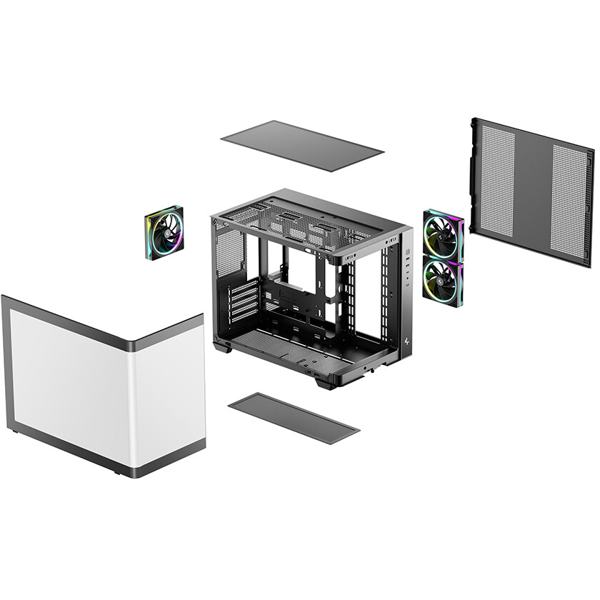 Корпус DeepCool CG330U 3F Black - R-CG330U3F-BKAGM3-G - фото 11