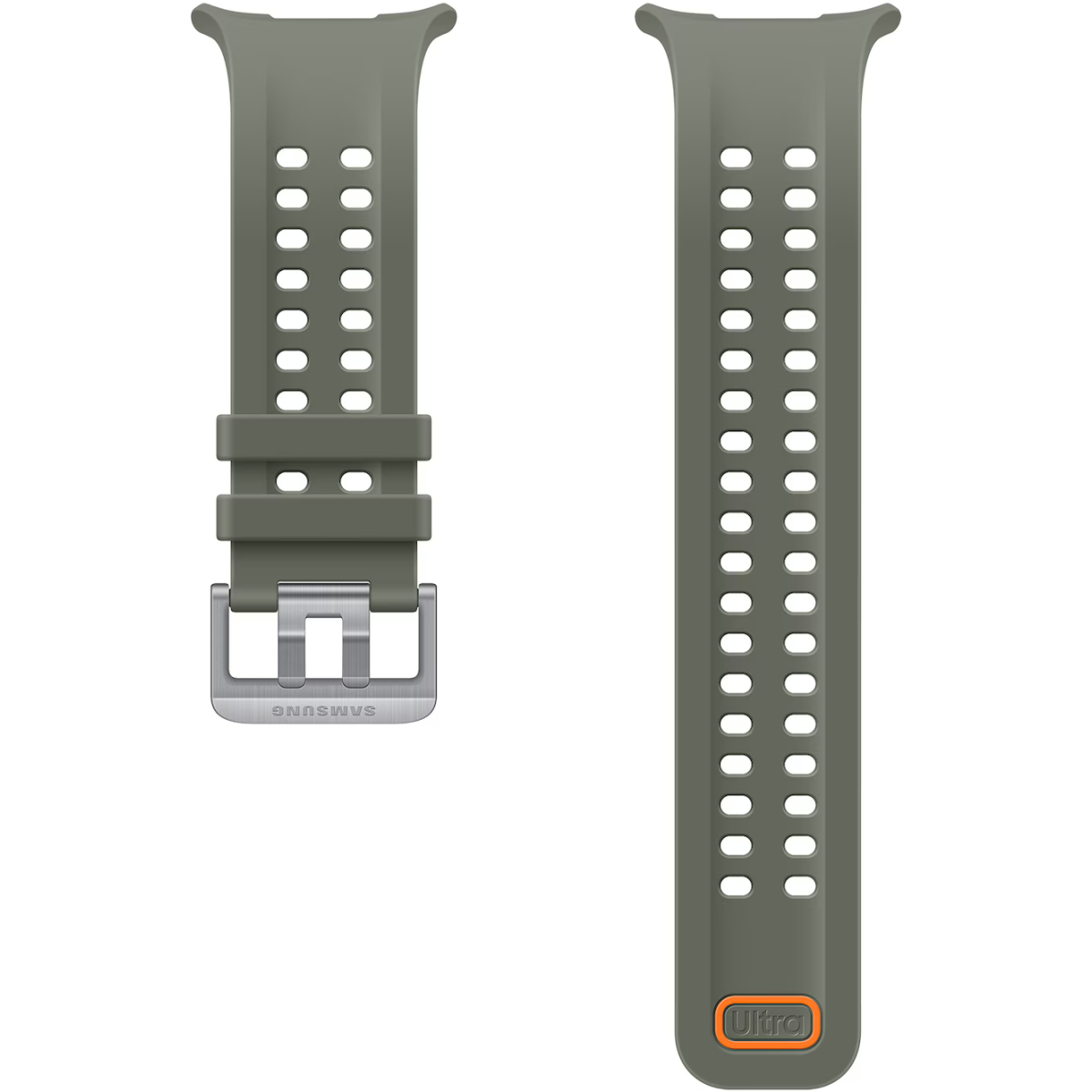Ремешок Samsung Galaxy Watch Ultra2 Marine Band Olive - ET-SNL71MGEGRU - фото 2