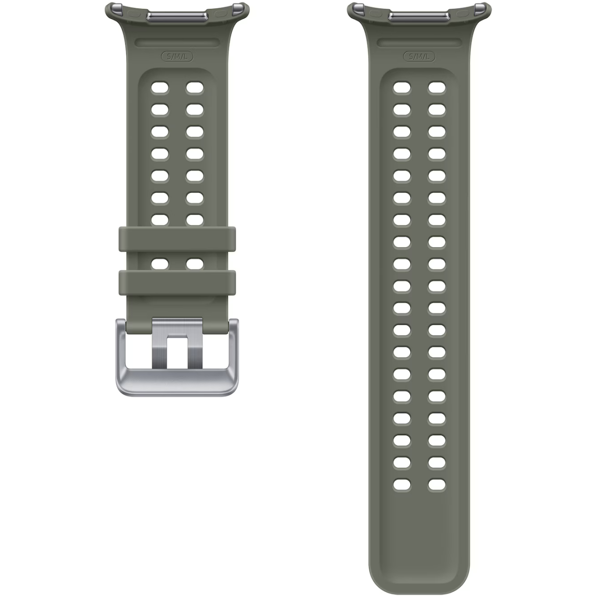 Ремешок Samsung Galaxy Watch Ultra2 Marine Band Olive - ET-SNL71MGEGRU - фото 3