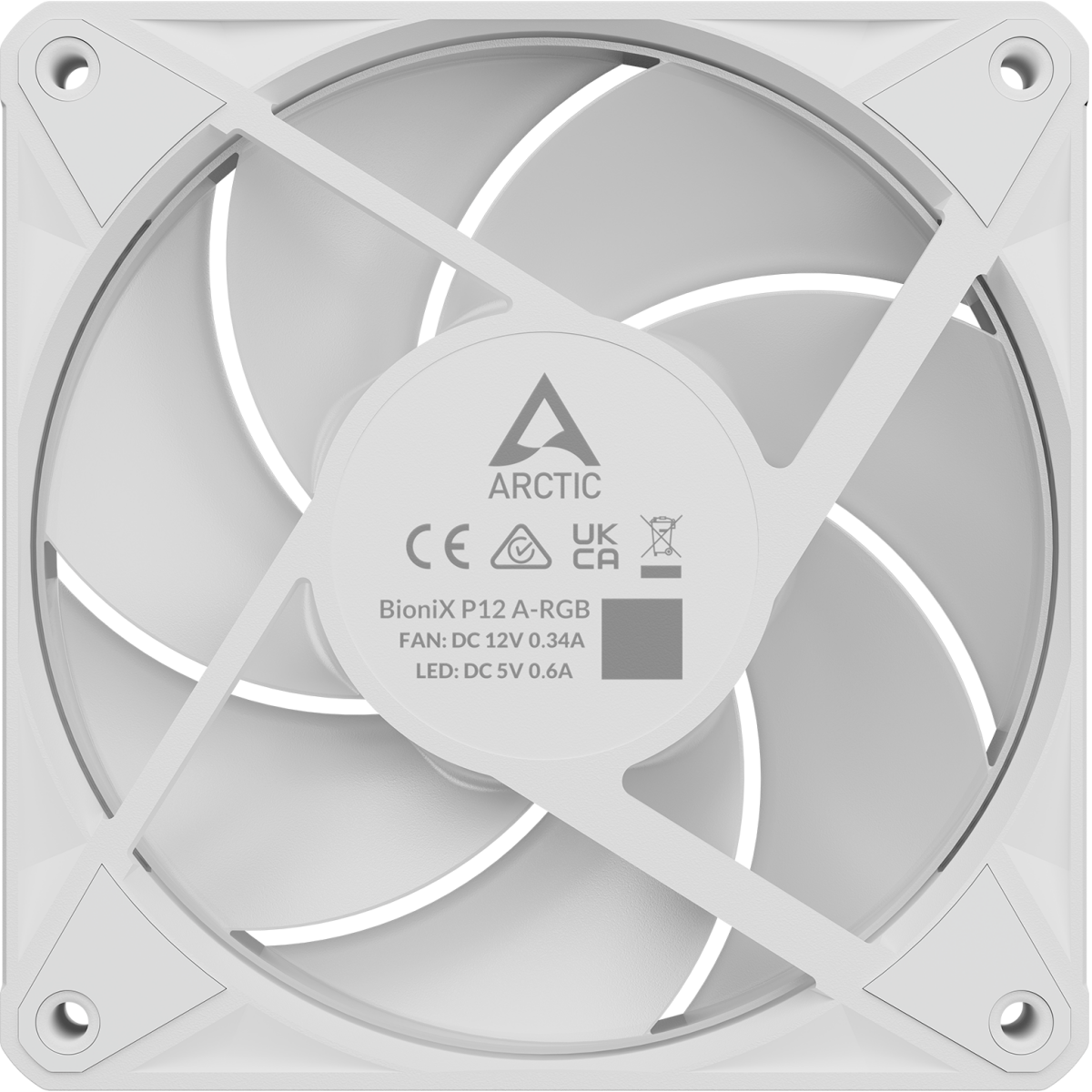 Вентилятор для корпуса Arctic BioniX P12 A-RGB White - ACFAN00336A - фото 7