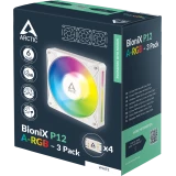 Вентилятор для корпуса Arctic BioniX P12 A-RGB White (3 шт.) (ACFAN00338A)