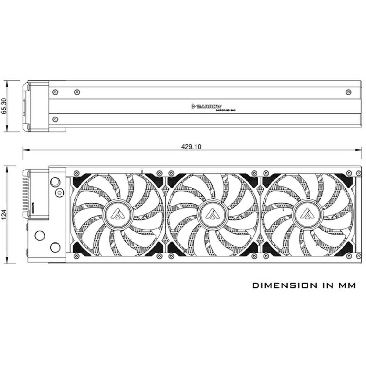 Радиатор для СЖО Barrow DARIDP-30 360 (BA2897)
