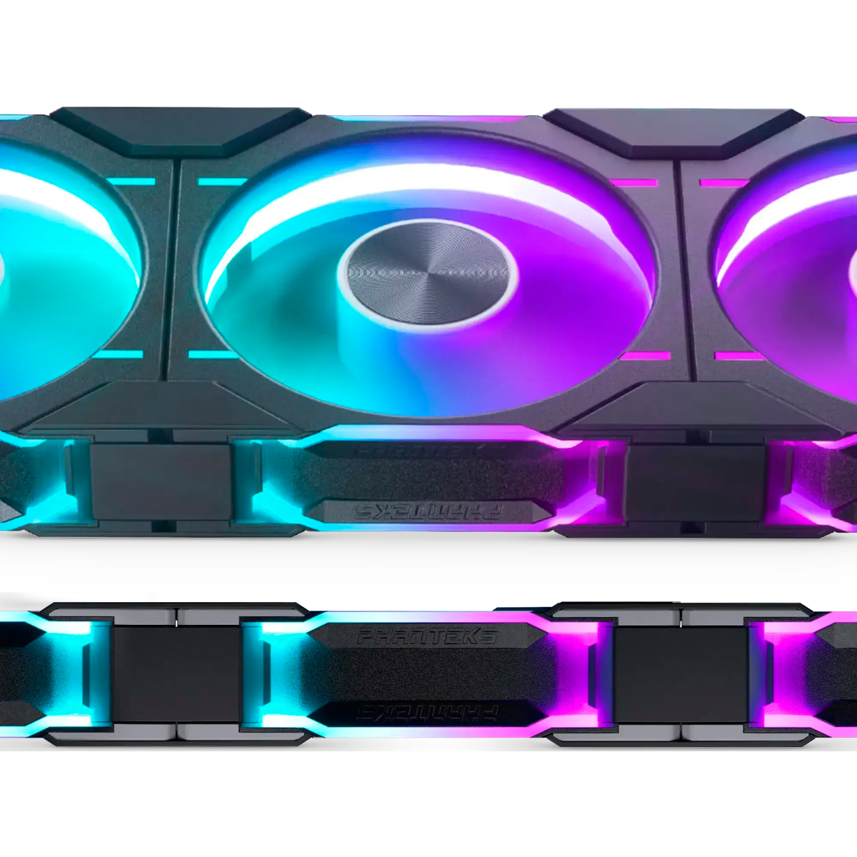 Вентилятор для корпуса Phanteks D30 DRGB PWM Reversed 140mm Black (3 шт.) - PH-F140D30R_DRGB_PWM_BK01_3P - фото 5