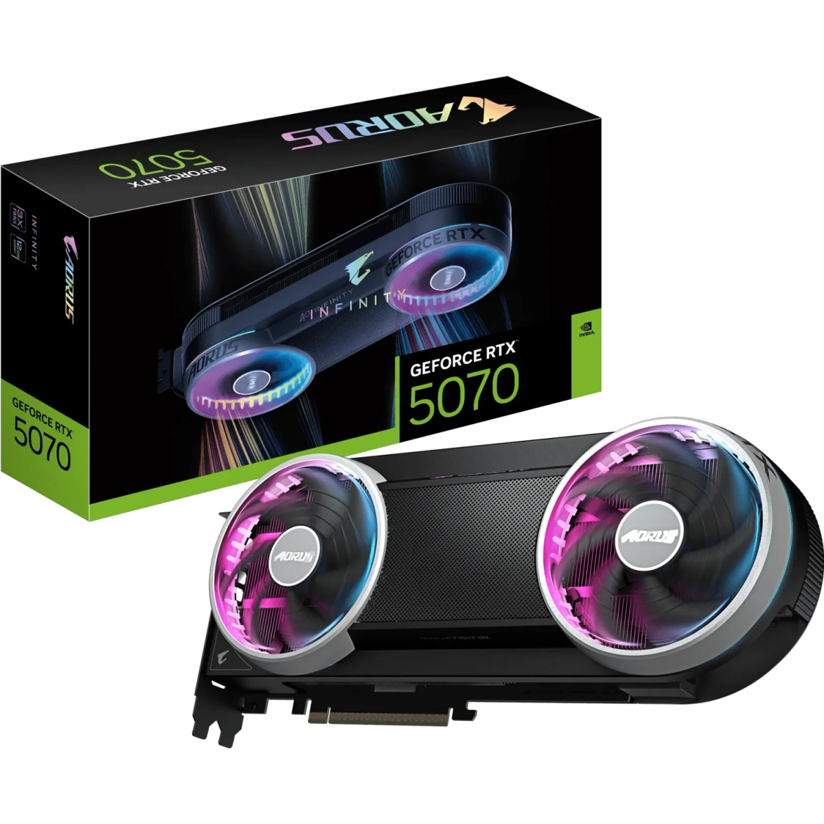 Видеокарта NVIDIA GeForce RTX 5070 Gigabyte AORUS INFINITY 12GB (GV-N5070AORUS IF-12GD) - фото 10