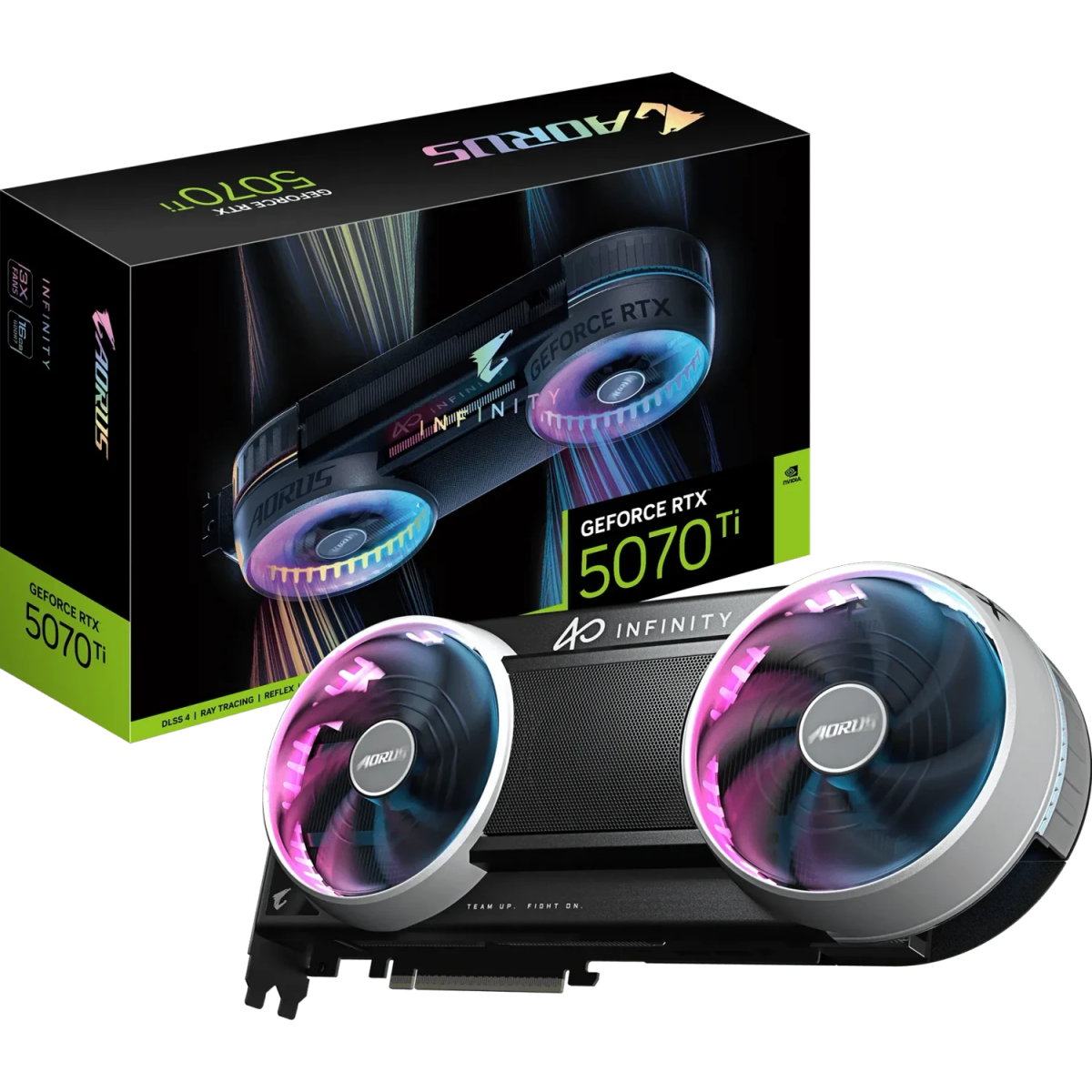 Видеокарта NVIDIA GeForce RTX 5070 Ti Gigabyte AORUS INFINITY 16GB (GV-N507TAORUS IF-16GD) - фото 10