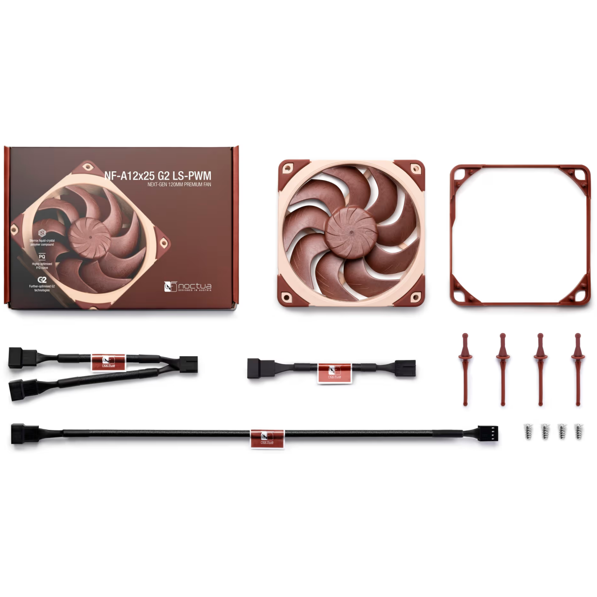 Вентилятор для корпуса Noctua NF-A12x25 G2 LS-PWM - фото 8