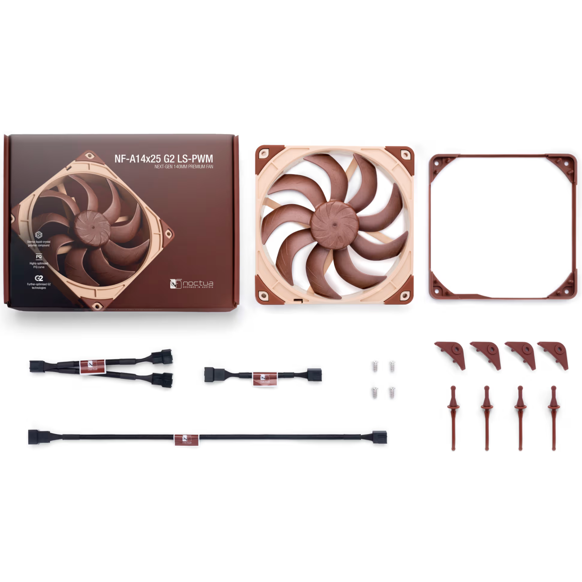 Вентилятор для корпуса Noctua NF-A14x25 G2 LS-PWM - фото 10