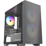 Корпус HSPD M334-TGBK-ARGB Black