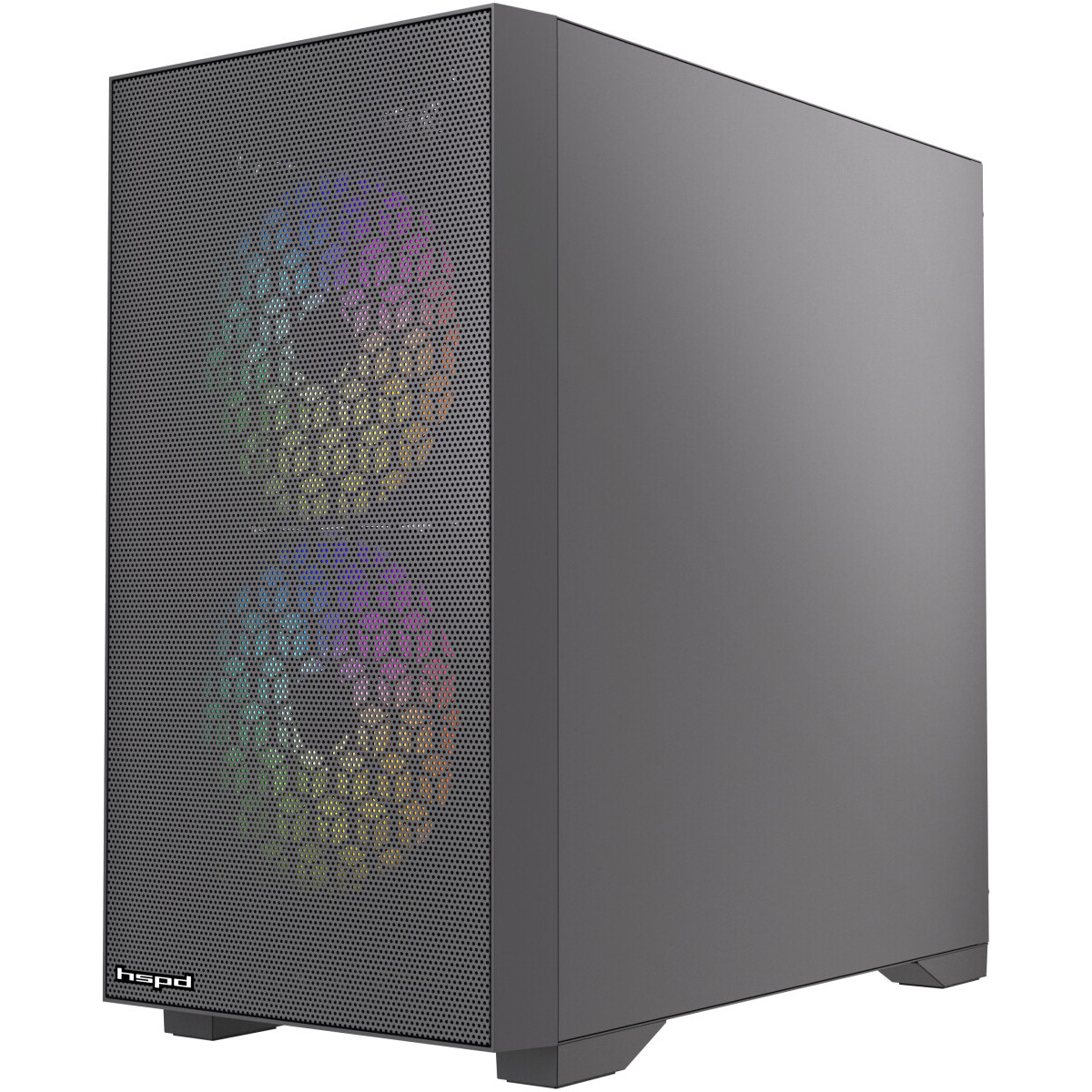 Корпус HSPD M334-TGBK-ARGB Black - фото 2