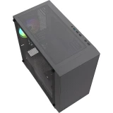 Корпус HSPD M334-TGBK-ARGB Black