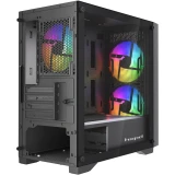 Корпус HSPD M334-TGBK-ARGB Black