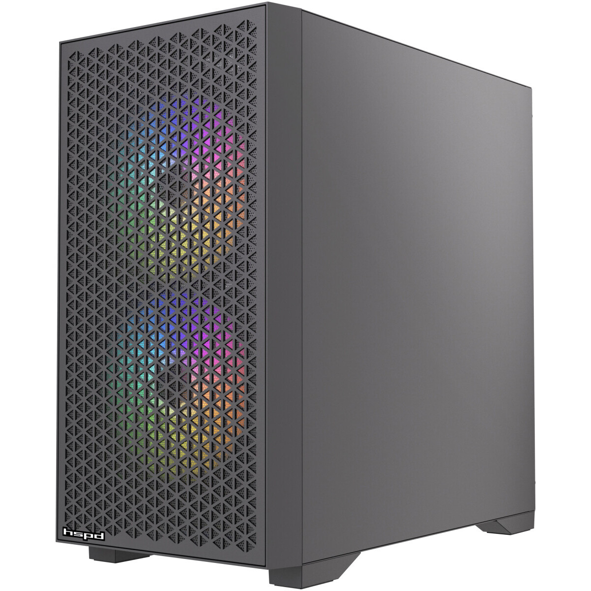 Корпус HSPD M335-TGBK-ARGB Black - фото 2