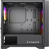 Корпус HSPD M335-TGBK-ARGB Black