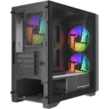 Корпус HSPD M335-TGBK-ARGB Black