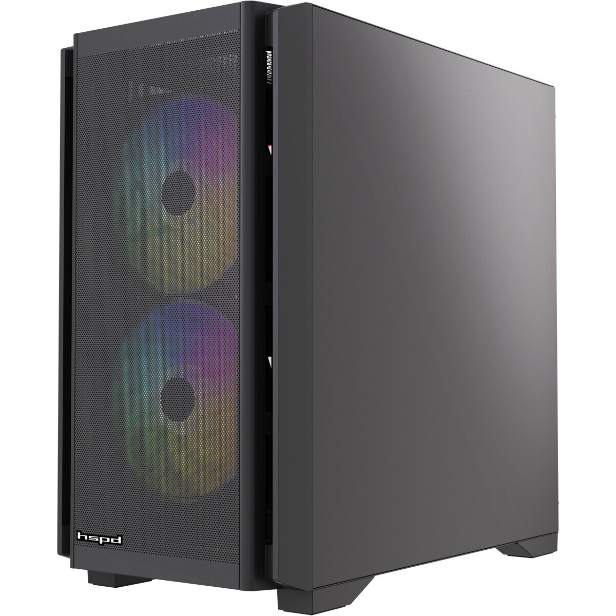 Корпус HSPD M336-TGBK-ARGB Black - фото 2