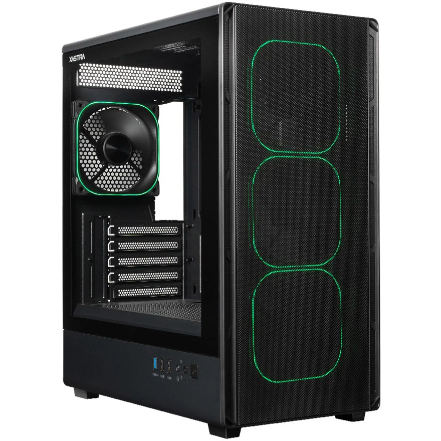 Корпус XASTRA A315M 4ARGB-FG Black - A315M-4FG12A - фото 2