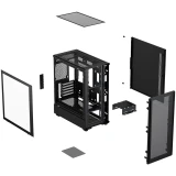 Корпус XASTRA A315M 4ARGB-FG Black (A315M-4FG12A)