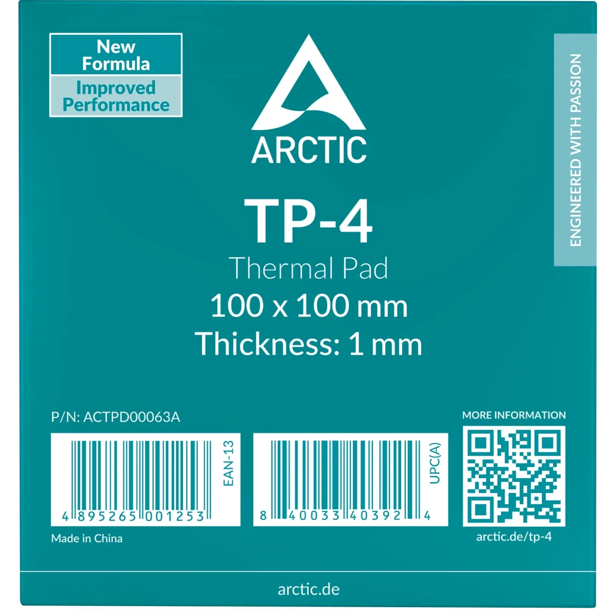 Термопрокладка Arctic Thermal Pad TP-4 100x100x1мм (ACTPD00063A) - фото 2