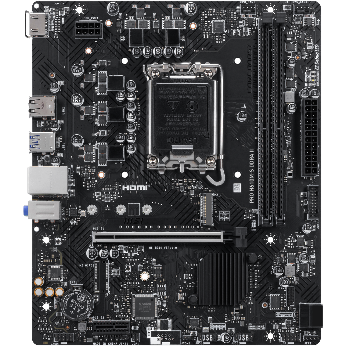 Материнская плата MSI PRO H610M-S DDR4 II