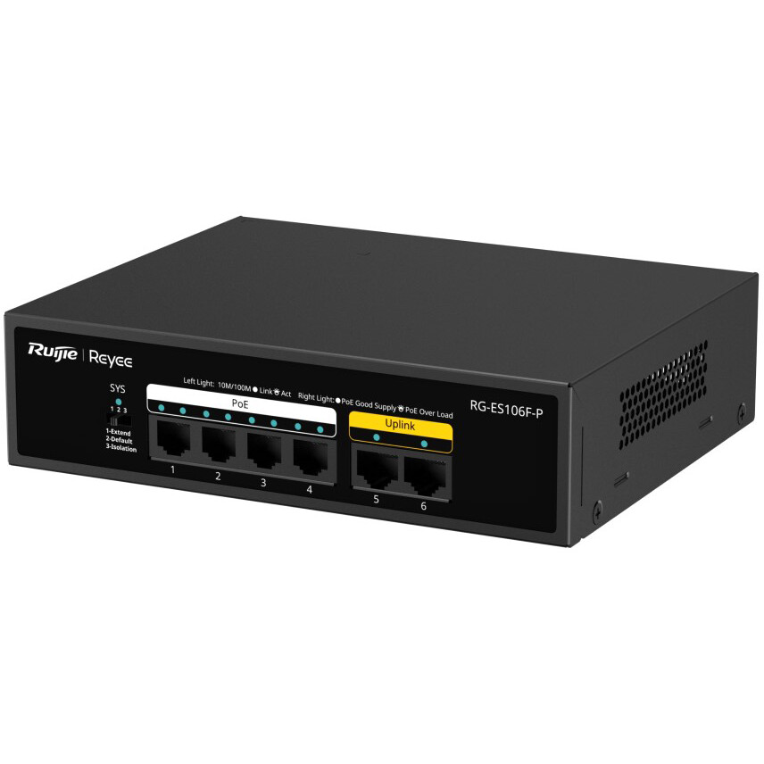 Коммутатор (свитч) Ruijie Reyee RG-ES106F-P - фото 3