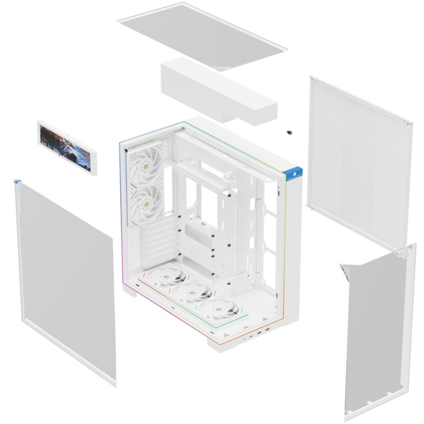 Корпус Thermalright TR-A70 Vision FanUB White - TRA70VFUBW - фото 7