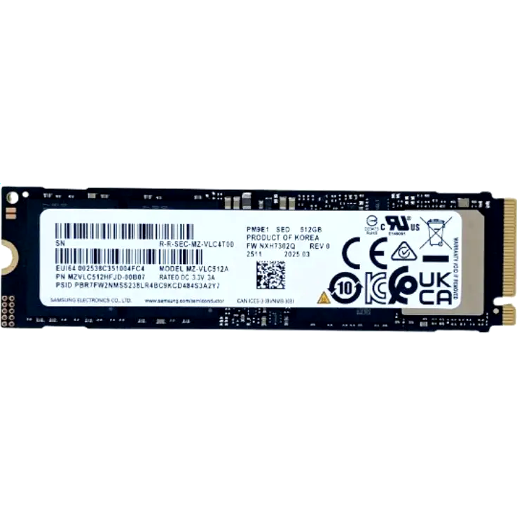 Накопитель SSD 512GB Samsung PM9E1 (MZVLC512HFJD) - MZVLC512HFJD-00B07 - фото 3