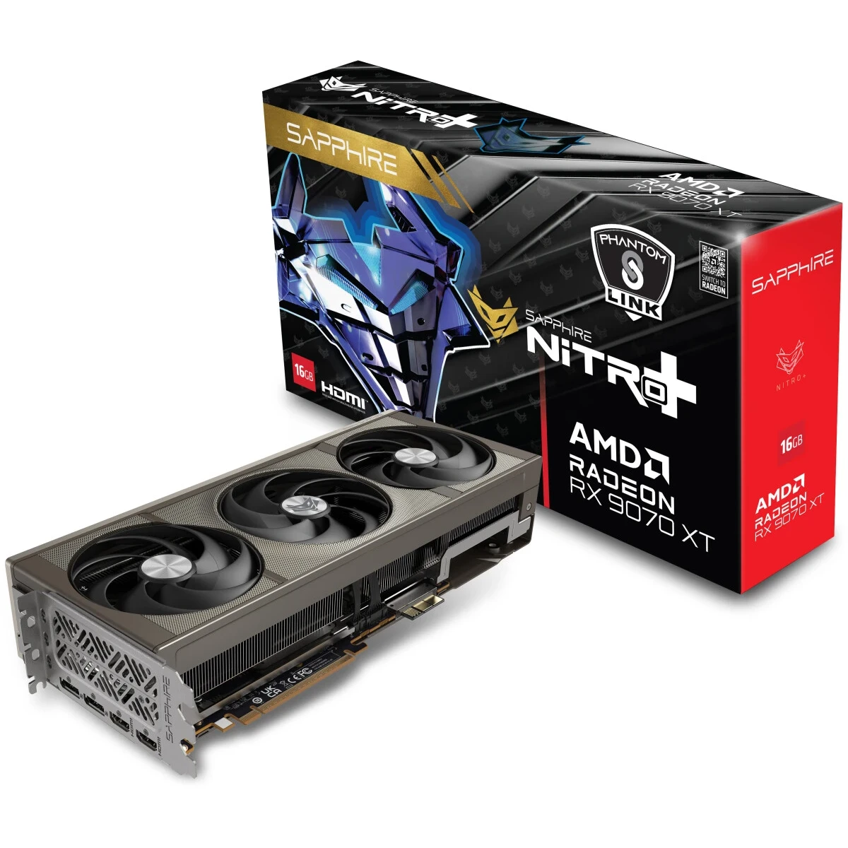 Видеокарта AMD Radeon RX 9070 XT Sapphire Nitro+ PhantomLink Edition OC 16GB (11348-08-20G) - фото 6