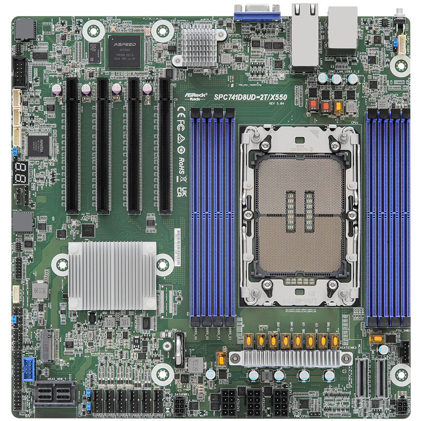 Серверная материнская плата ASRock SPC741D8UD-2T/X550